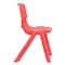 Flash Furniture Red Plastic Stackable School Chair with 15.5'' Seat Height, PK4 4-YU-YCX4-005-RED-GG - alternate 10